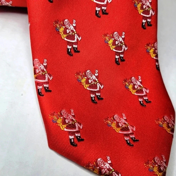 HALLMARK Men's Holiday Santa Clause Necktie - Picture 3 of 7